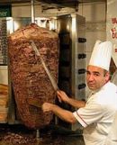 Dönerspieß mit Koch